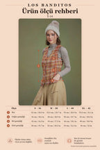 Bohemian Style Women's Orange Vest 6721