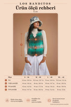 Bohemian Style Women's Green Vest 5408