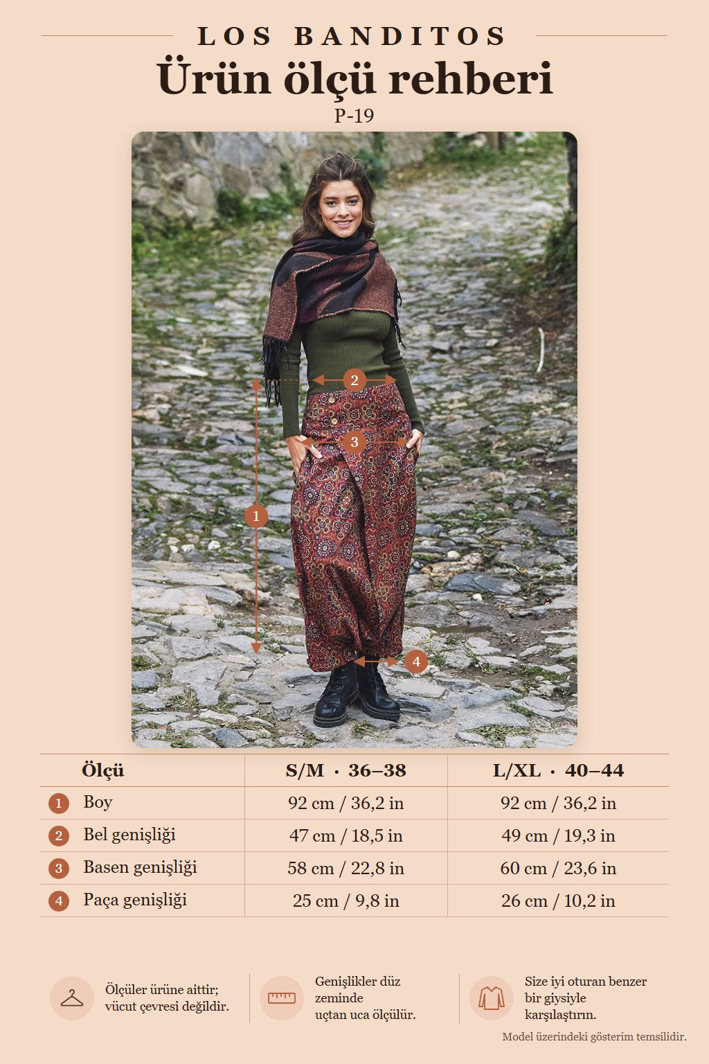 Retro Patterned Buttoned Authentic Harem Pants 2363
