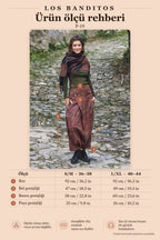Retro Patterned Buttoned Authentic Harem Pants 2363
