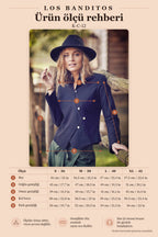 Women's Black Double-Button Mandarin Collar Jacket Blouse 2136