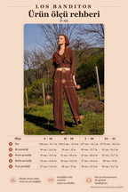 Palazzo High-Waist Wide-Leg Patterned Trousers 4860