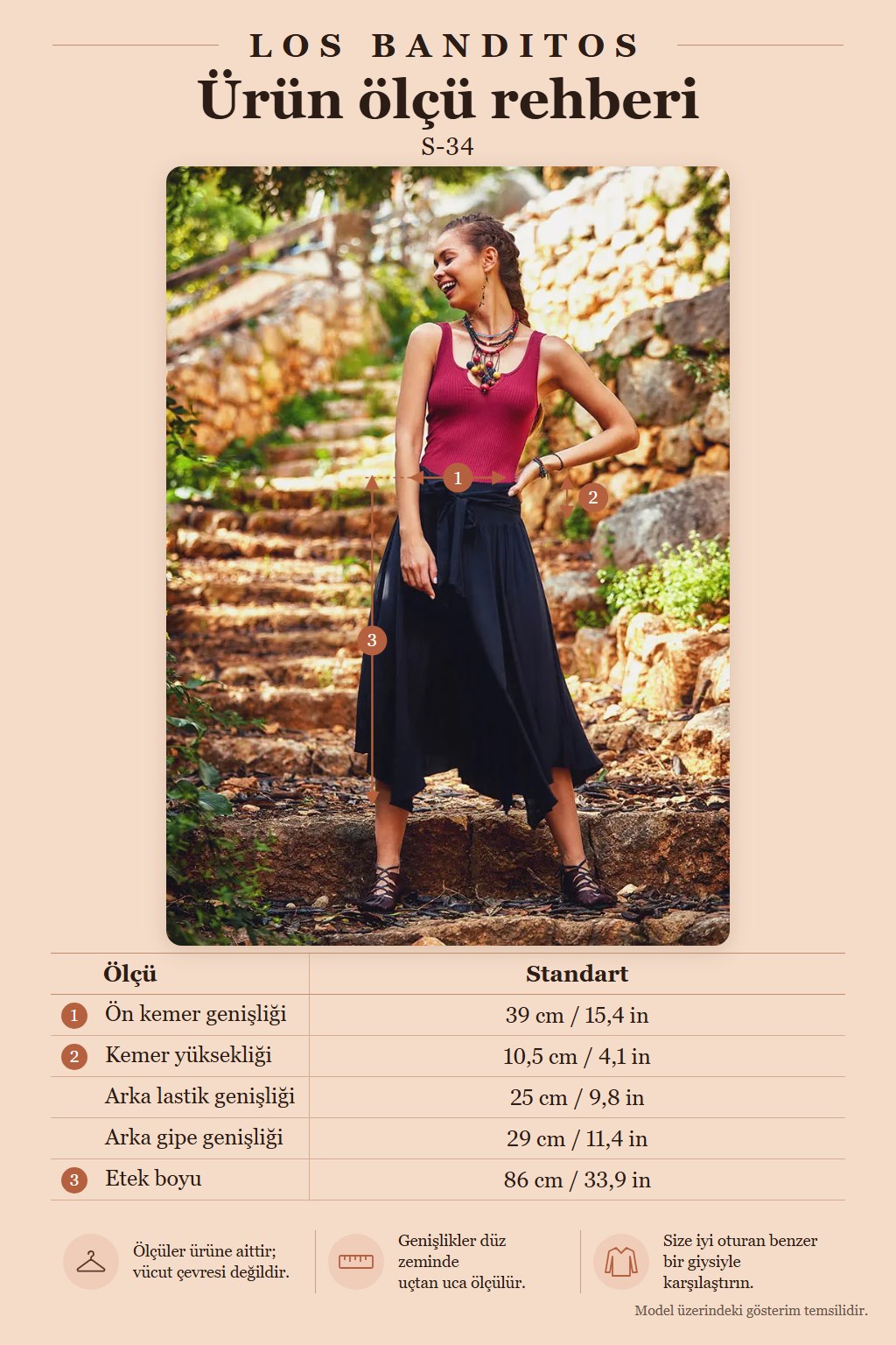 Bohemian Tie-Waist Flared Midi Black Skirt 669
