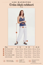Bohemian Style Elastic Waist White Harem Yoga Pants 1673