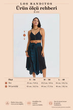 İnce Askılı Düğme Detaylı Siyah Crop Bluz 7247