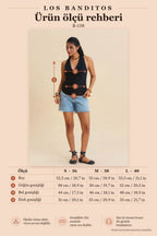 Black Bohemian Blouse with Cowl Neck and Crisscross Open Back 7319