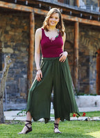 Haki Beli Lastikli Pantolon 3234