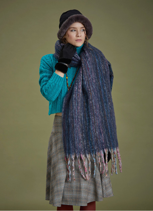 İçi Polarlı Siyah Bucket Kadın Şapka 6699