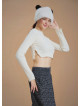 Halka Detaylı Crop Kışlık Kazak 6592