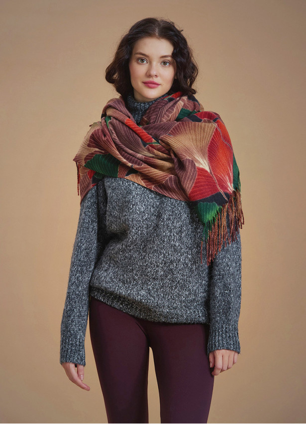 Bohem Tarz Boğazlı Füme Kazak 6638