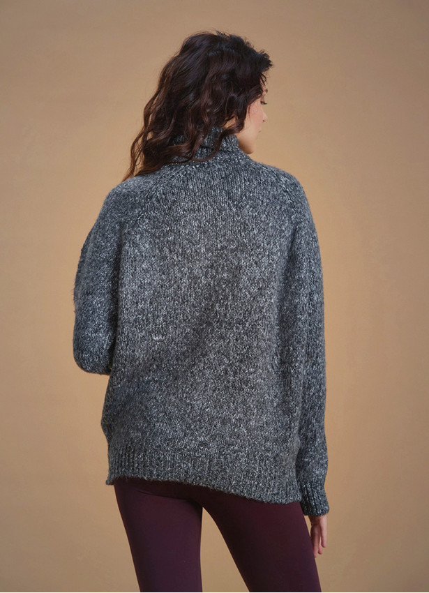 Bohem Tarz Boğazlı Füme Kazak 6638