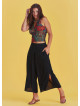 Ön Pilikaşe Detaylı Kadın Siyah Pantolon Etek 4894