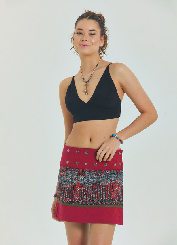 Bağcıklı Sırtı Açık Ayarlanabilir Siyah Crop Bluz 6967