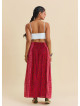 İnce Askılı Düğme Detaylı Beyaz Crop Top 7248