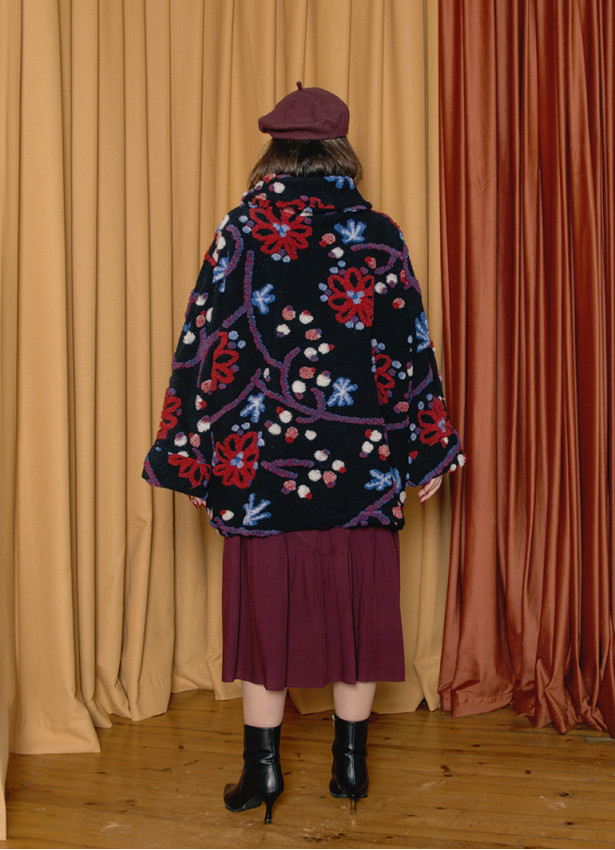 Cepli Düğme Detaylı Uzun Kollu Siyah Hırka 7118