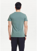 Martı Baskılı Kısa Kollu Erkek Yeşil T-Shirt