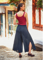 Ön Pilikaşe Detaylı Kadın Antrasit Pantolon Etek