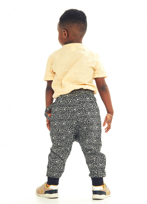 Çocuk Elastik Bilekli Bağcıklı Hitit Şalvar Erkek Pantolon