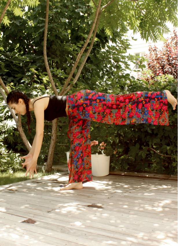 Etnik Bilmece Roma Desen Yoga Pantolon